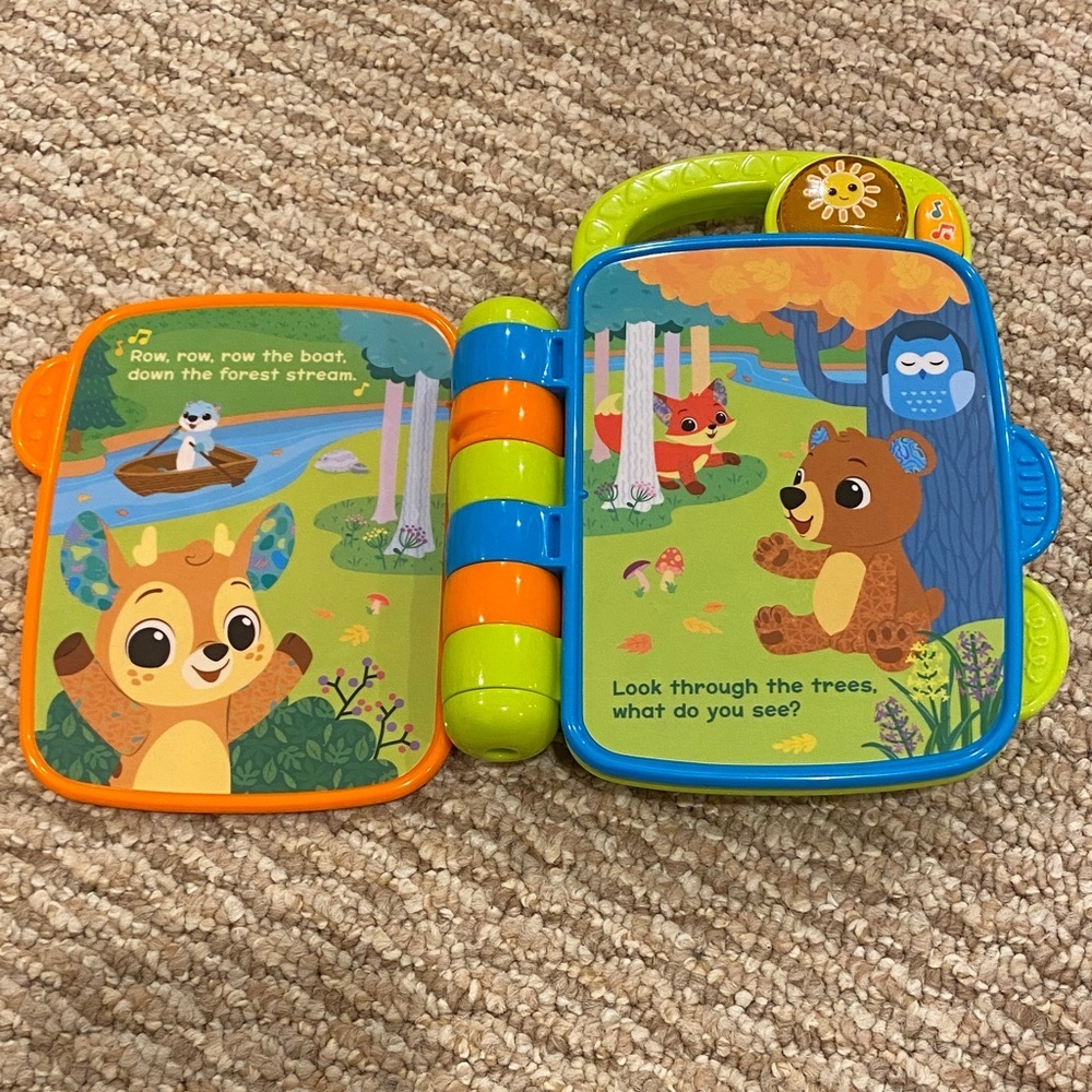 Lot of 4 Baby Toys Penguin Dinosaur Interactive Book and Soothing Hedgehog - Picture 4 of 15